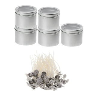 Cornucopia 8-Ounce Metal Candle Tins (24-Pack); Round Containers For  Candles, Arts & Crafts, Storage & More, Bulk Quantity