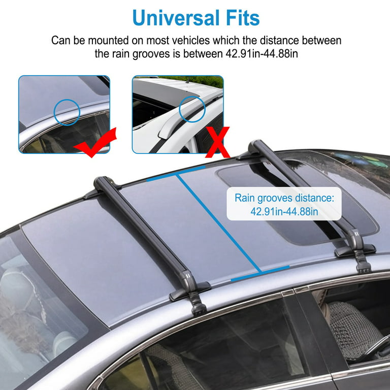 The crossbar on the roof rails (2 pieces, aluminum) – buy in the online  shop of