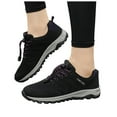 thumbnail image 6 of Mostsola Mesh Running Shoes for Women Lace up Sneakers Comfort Breathable Non-Slip Walking Shoes, 6 of 7