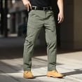 thumbnail image 2 of Tactical Work Pants for Men Waterproof Ripstop Cargo Pants Lightweight Casual Hiking Work Pants, XL, 2 of 7