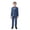 Blue, variant on Hiijoy Toddler Boys Formal Suit Blazer Waistcoat Trousers Bow Tie 4Pcs Set, Sizes 3-4T