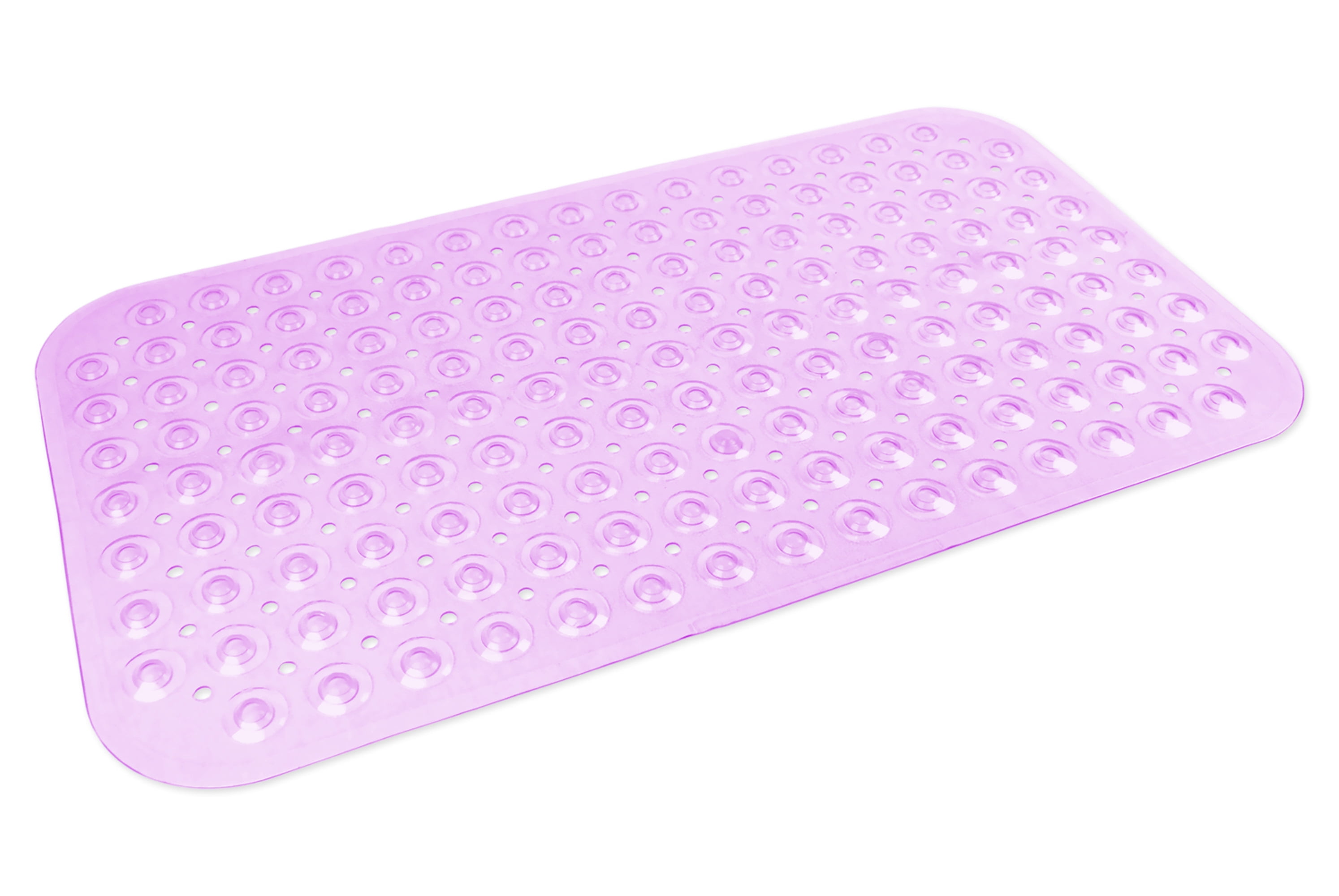 Design Imports Vinyl Bath Tub Mat, 27.5"x15", 100 PVC, Multiple Colors