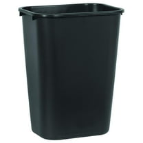 Rubbermaid  Indoor Trash Can, 10.38 Gallon Plastic Rectangular Open Top Garbage Bin, Black