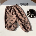 thumbnail image 2 of JAJAHO Boys Girls Pants Kids Toddler Polka Dot Summer Lightweight Elastic Waist Ankle-Tied Pants 1-6Y Trendy Trousers, 2 of 4
