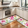 thumbnail image 3 of Kitchen Rugs Sets Of 2,Pioneer Flower Floral Print Pattern Anti Fatigue Kitchen Mat Rugs Non Slip Washable,Decorative Kitchen Floor Mats for Kitchen,Sink,Laundry,17"x47"+17"x47", 3 of 5