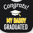 thumbnail image 4 of Inktastic Congrats My Daddy Graduated with Cap Boys or Girls Baby Bib, 4 of 4