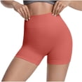 thumbnail image 2 of Sokhug Women High Waist Seamless Athletic Shorts Stretchy Tummy Control Shaping Shorts Daily Layering Slim Solid Color High Waist Yoga Shorts, 2 of 5