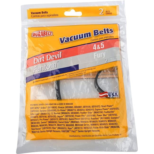 Arm & Hammer Durabelt Dirt Devil 4 & 5 Fantom Fury Vacuum Belt Pack