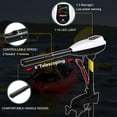 thumbnail image 2 of PEXMOR Electric Trolling Motor 36/46/55/86LBS Thrust Saltwater Transom Mounted w/LED Battery Indicator 8 Variable Speed for Kayak, Inflatable Fishing Boats, 2 of 8