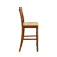 thumbnail image 4 of Linon Kiley Full Back Wood Bar Stool, 30" Seat Height, Walnut Finish, 4 of 12