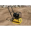 6.5HP Plate Compactor 21 X 21 Inch Plate Gas-Powered 196Cc Vibratory Plate Construction Concrete Power Paver Tamper Machine