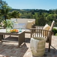 thumbnail image 6 of Outdoor Patio Furniture Sets, Conversation Sets, Acacia Wood Chat Set, 4-Piece Patio Set with Water-Resistant Cushions, 55 Inch Loveseat, 2 Club Chairs, Coffee Table for Garden Deck Backyard, Grey, 6 of 10