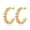 Gld,November, variant on Pink Gold Plated Half Hoop Earrings for Women Trendy, Chunky Gold Hoops, Cubic Zirconia Huggie Earrings, Birthstone Cubic Zirconia Imitation Diamond Crystal Hypoallergenic Hoop