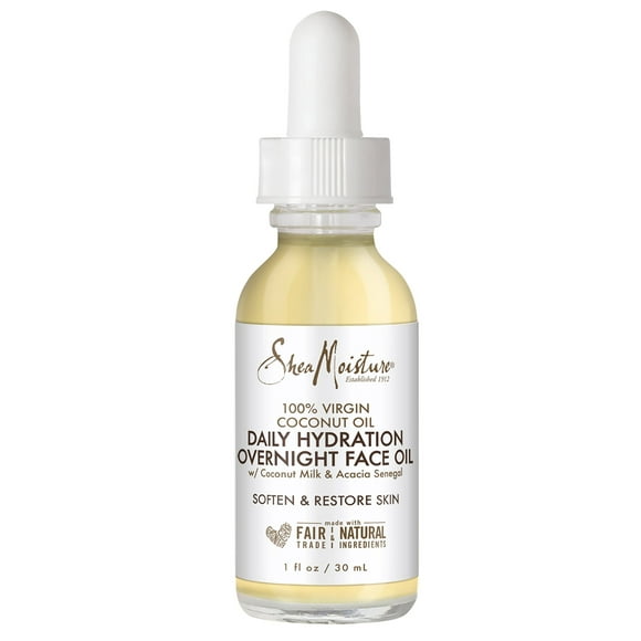 Aceite facial SheaMoisture, aceite de coco 100% virgen, 30 ml, para toda la piel