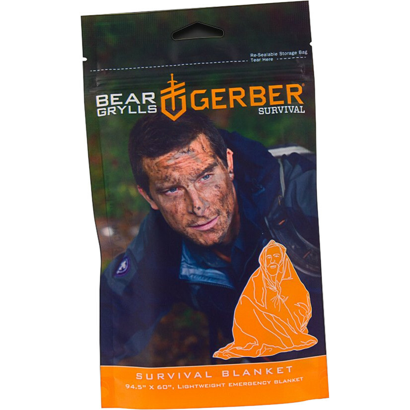 Gerber Bear Grylls Survival Blanket with Reusable Bag