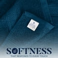 thumbnail image 6 of Dan River Bath Towel 4 Pack 27x54 in Ultra Soft Quick Drying Cotton Towel - Blue, 6 of 8