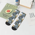 thumbnail image 5 of Salouo Cartoon Squirrel on Branch Pattern Unisex Middle Tube Socks,Middle-Finger Knee High Socks Over The Calf Tube Stocking Crew Stockings for Women and Men Tube Socks, 5 of 8