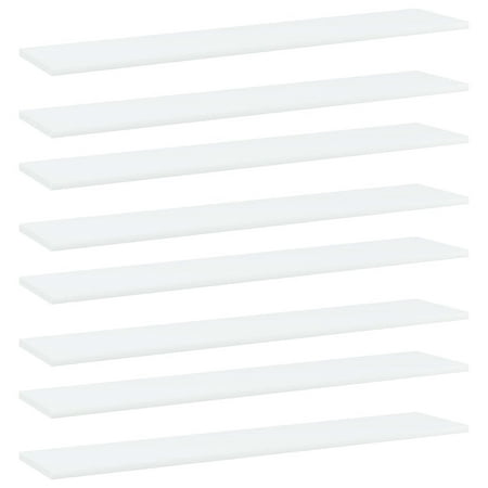 

WONISOLI Bookshelf Boards 8 pcs White 39.4 x7.9 x0.6 Chipboard