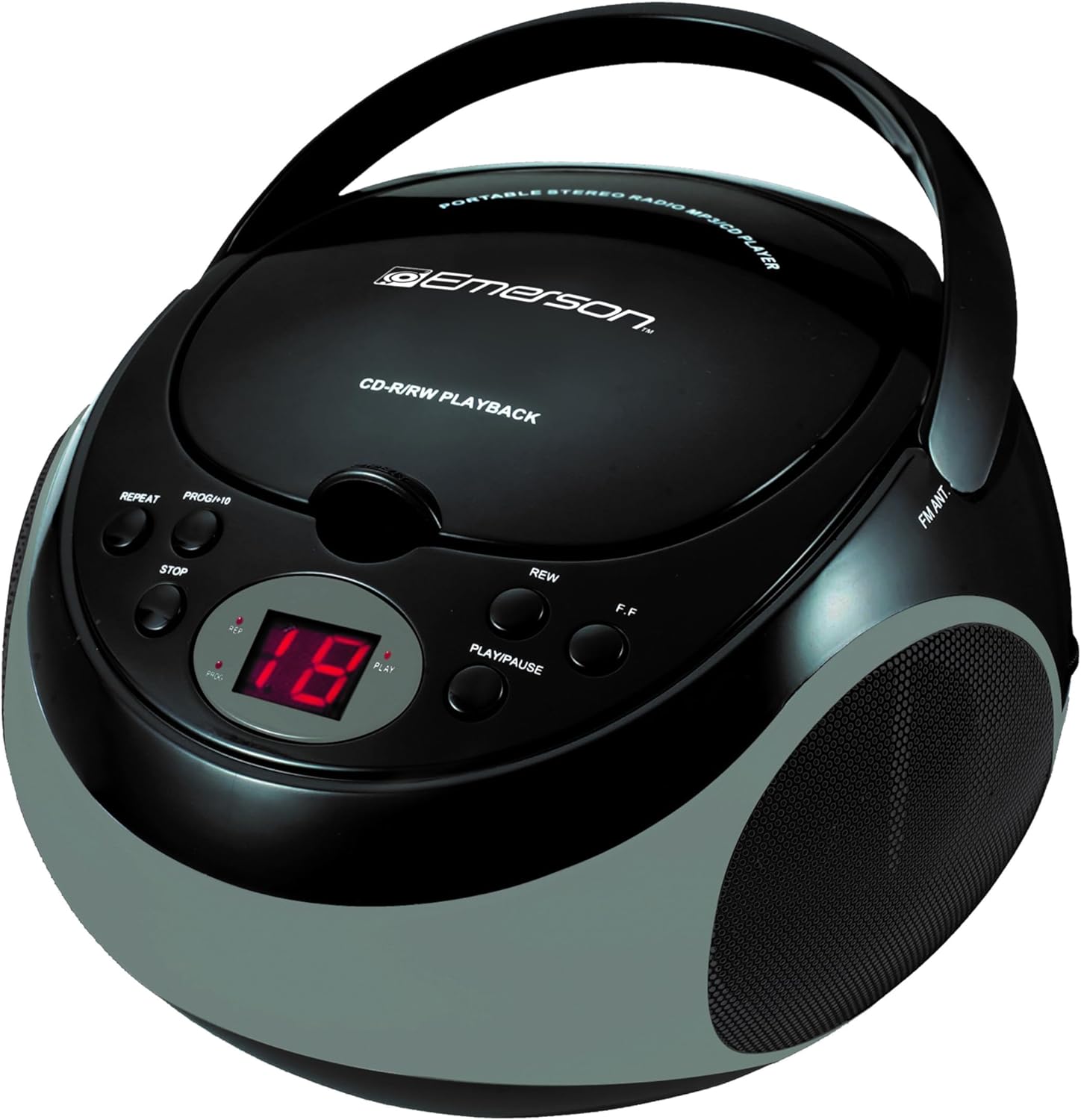 Emerson EPB-3000 Black Portable Cd Player AM FM Stereo Radio - image 3 of 4