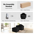 thumbnail image 5 of SOULART 41.5" Boneless Chair, Chaise Lounge Chair, Cloud Chair with Foldable Ottoman for Living Room, 2 Cup Holders, 2 Storage Pockets, No Assembly Required, Black, 5 of 10