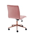 thumbnail image 7 of Duhome Office Desk Chair Velvet Tufted Computer Task Chair Rolling Chair Vanity Chair with Wheels for Bedroom Teen Girls, Pink and Gold, 7 of 7
