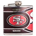 thumbnail image 1 of Flacon en Acier Inoxydable de San Francisco 49er de 6 oz avec Graphismes Métalliques, 1 of 1
