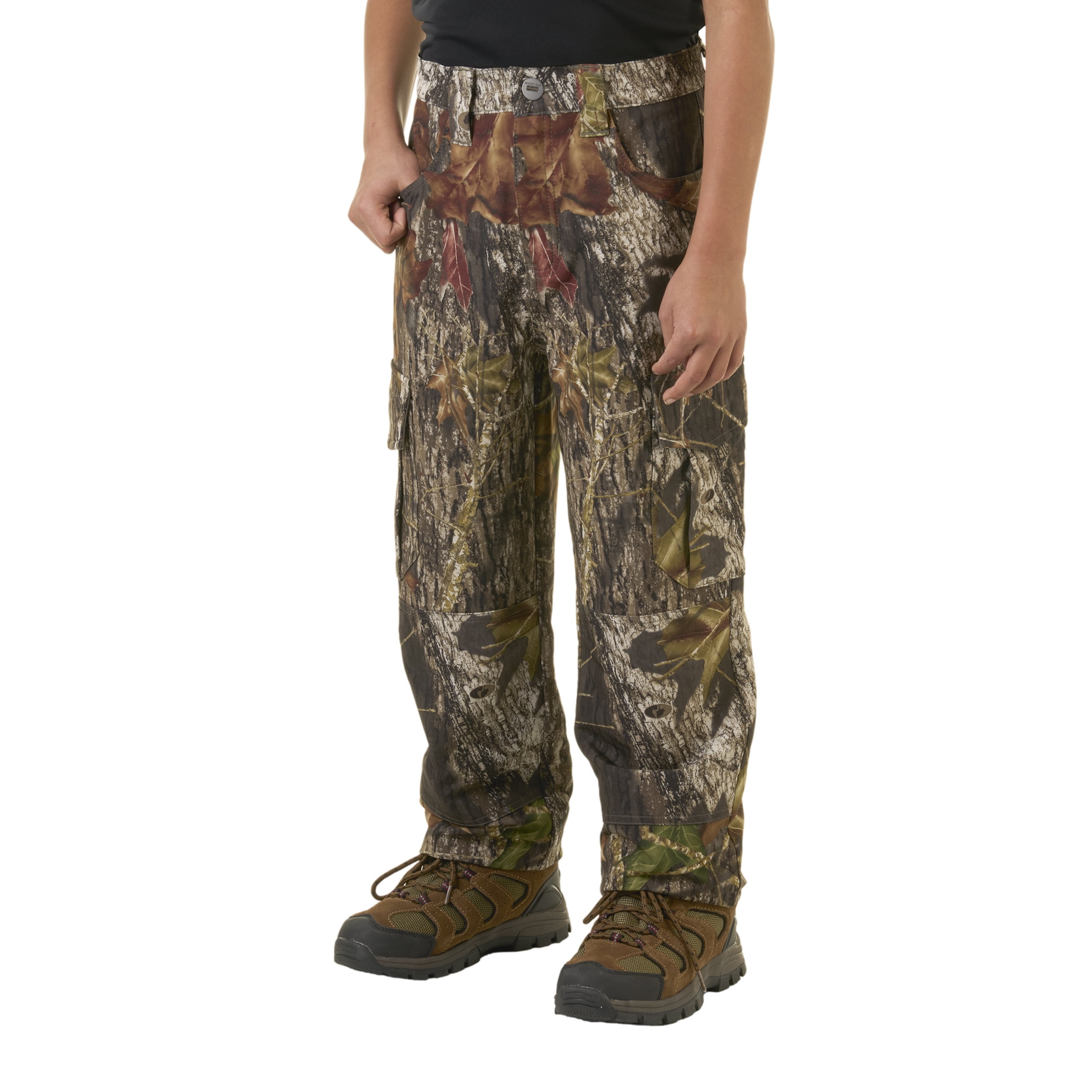 Mossy Oak Breakup Youth Stretch Cargo Hunting Pant, Mossy Oak Breakup, XL