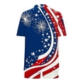 thumbnail image 5 of Edvintorg 4Th of July 2 Piece Sets for Women Fashion Clothing Hawaiian Beach Short Sleeve Shirts And Shorts Summer Travel Outfits, 5 of 5