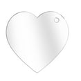 thumbnail image 2 of Traceease 2" inches Heart Shape With Hole Clear Acrylic Ornament Blank Transparent Keychain Pendantsfor DIY Crafts Projects - Pack of 25, 3mm Thickness - BH, 2 of 7