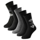 thumbnail image 1 of SCHIESSER Calcetines para hombre, paquete de 5 - «Bluebird», mezcla de algodón, lisos/estampados Negro/rombo 39-42, 1 of 4