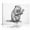 B, variant on XaaKee Canvas Wall Art Prints Beaver Otter In Bathroom Whimsical Sketch Cute Wildlife Black And White Inner Framed 18*12Inch