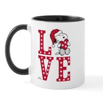 CafePress - Snoopy Love - 11 oz Ceramic Mug - Novelty Coffee Tea Cup