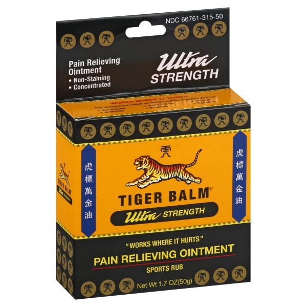 Tiger Balm Pain Relieving Ointment Ultra Strength 1.7 oz 50 g - Walmart