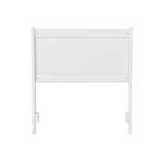 Casanova Twin Solid Wood Panel Headboard in White