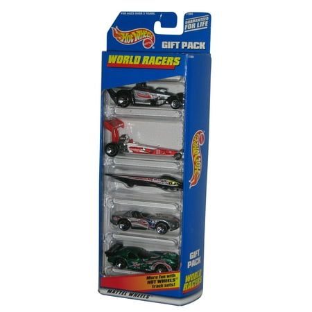 Hot Wheels World Racers Die-Cast Car Mattel Gift Pack Set - (5