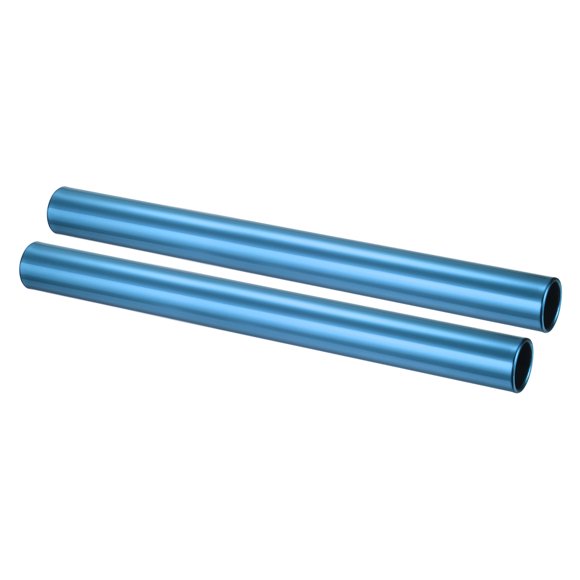 Unique Bargains Relay Track Baton Aluminum Tube Field Running Race Stick for Athletics Sport, Blue 2 Pack
