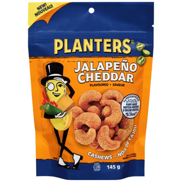 Planters Jalepeno Cheddar Cashews, Planters Jalepeno Cheddar Cashews