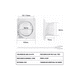 thumbnail image 2 of Ventilador Extractor De Aire Para Baño Cocina Silencioso 4'' Blanco, 2 of 4