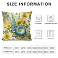 thumbnail image 5 of Shangniulu Short Plush Pillow Covers Sunflower Decor Floral Butterfly Farmhouse Seasonal Square Pillow Case for Bedroom, Sofa, Car Decoration Both Sides, 5 of 5