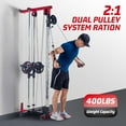 thumbnail image 3 of Luku LAT Pull Down Machine - Wall-Mounted Cable Workout Machine 400Lbs Weight Capacity, Dual Pulley System, 20 Height Adjustments, Compact Home Gym Cable Machine for Full Body Workout, 3 of 8