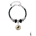 thumbnail image 2 of Delight Jewelry Silvertone Domed Music - Piano Godmother Celtic Knot Leather Bead Bracelet, 7"+2" Extender, 2 of 4