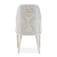 thumbnail image 6 of Lisbon Set of 2 Chenille Dining Side Chairs - Opal/Silken Matte Cream, 6 of 13