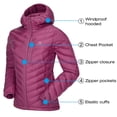 thumbnail image 2 of Chaqueta de plumón CAMEL CROWN, ligera, acolchada, para invierno, color morado, XL, 2 of 7