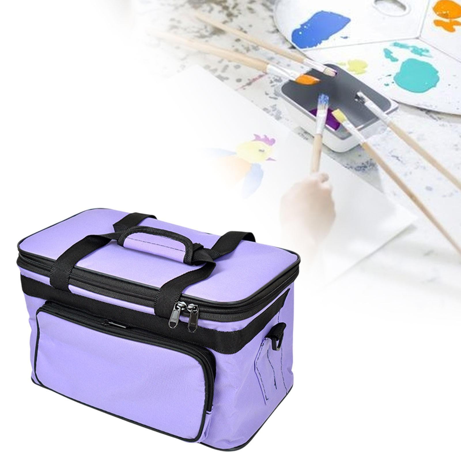 GUOOL Storage Bag for Art Supplies with Handle, Waterproof Tote Transport Box, Travel Craft Bag for Sketches of Sketches of Sketches S Purple