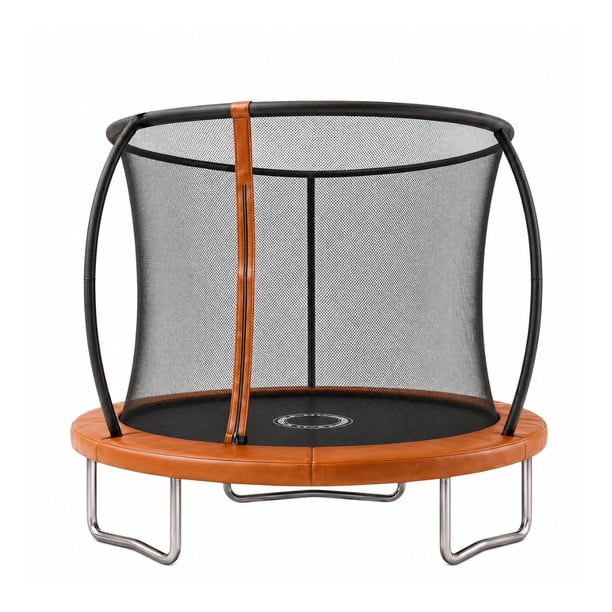 Trampolin Brincolin 08 Pies 2,44 m Con Red de Seguridad y Estructura de Acero