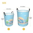 thumbnail image 3 of Holiday Dinosaur Laundry Hamper Small Storage Basket/Toy Organizer/Dirty Clothes Bucket, 3 of 5