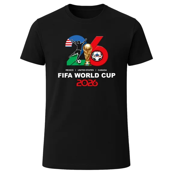 2026 Mexico USA Canada Football Fan Graphic T-shirt