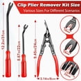 thumbnail image 2 of Mechanic Hook and Pick Tool Set & Car Trim Removal Kit with Fastener Clip Pliers Rivet Puller Magnetic Pickup Gasket Scraper NonScratch Plastic Pry Tools for Automotive Repair, 2 of 8