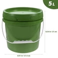 thumbnail image 2 of Miangastore Plastic Pail Paint Pail Paint Container Paint Packaging Bucket Paint Storage Bucket, 2 of 8
