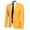 Yellow, variant on AZoiNM Men's Yellow Slim Fit Blazer, Single Breasted One Button Sport Coat, Notch Lapel Casual Suit Jacket for Wedding, Prom, Party, Business